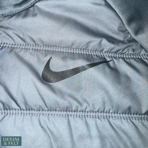 Nike Dri-FIT Gray Full-Zip Hooded Jacket Men’s Large Activewear Winter Warm - Picture 11 of 16